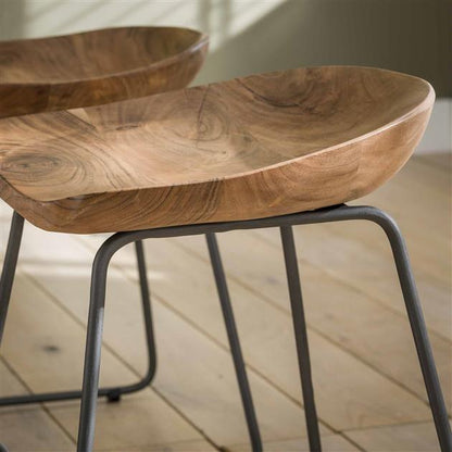 Modera - Kruk hout ergo. VPE2 - Massief acacia naturel - set van: 2