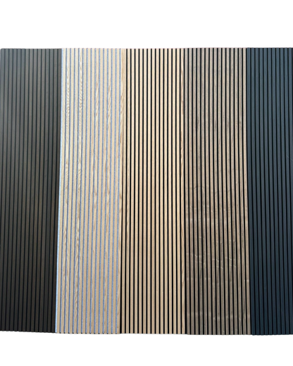 Akoestische Wandpanelen - Eiken met wit vilt - 270x60cm