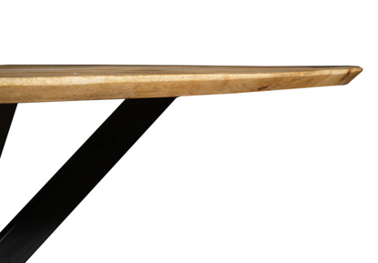 Mangohouten Eettafel Ovaal Julia 180x100 cm (2,5 cm)