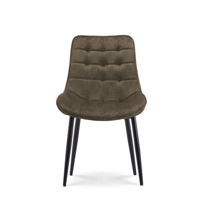 Eetkamerstoel Amber Leather Donkerbruin