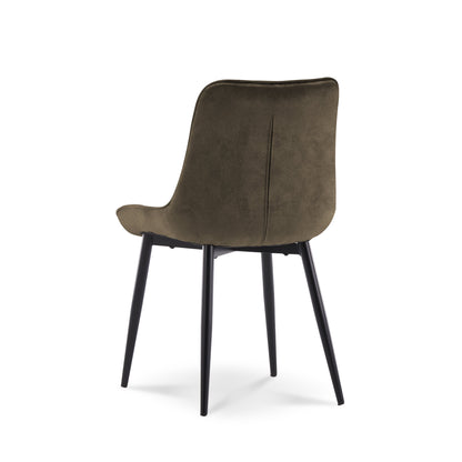 Eetkamerstoel Amber Leather Donkerbruin