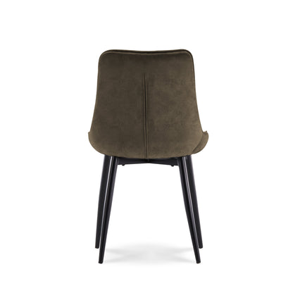 Eetkamerstoel Amber Leather Donkerbruin