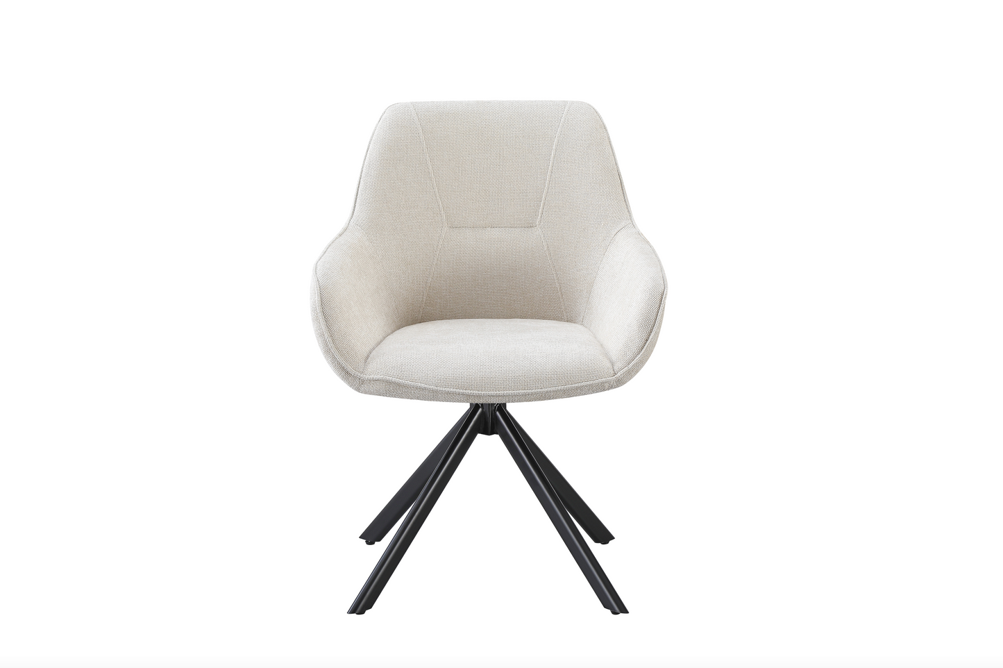 Eetkamerstoel Julia gebroken wit 180° draaibaar