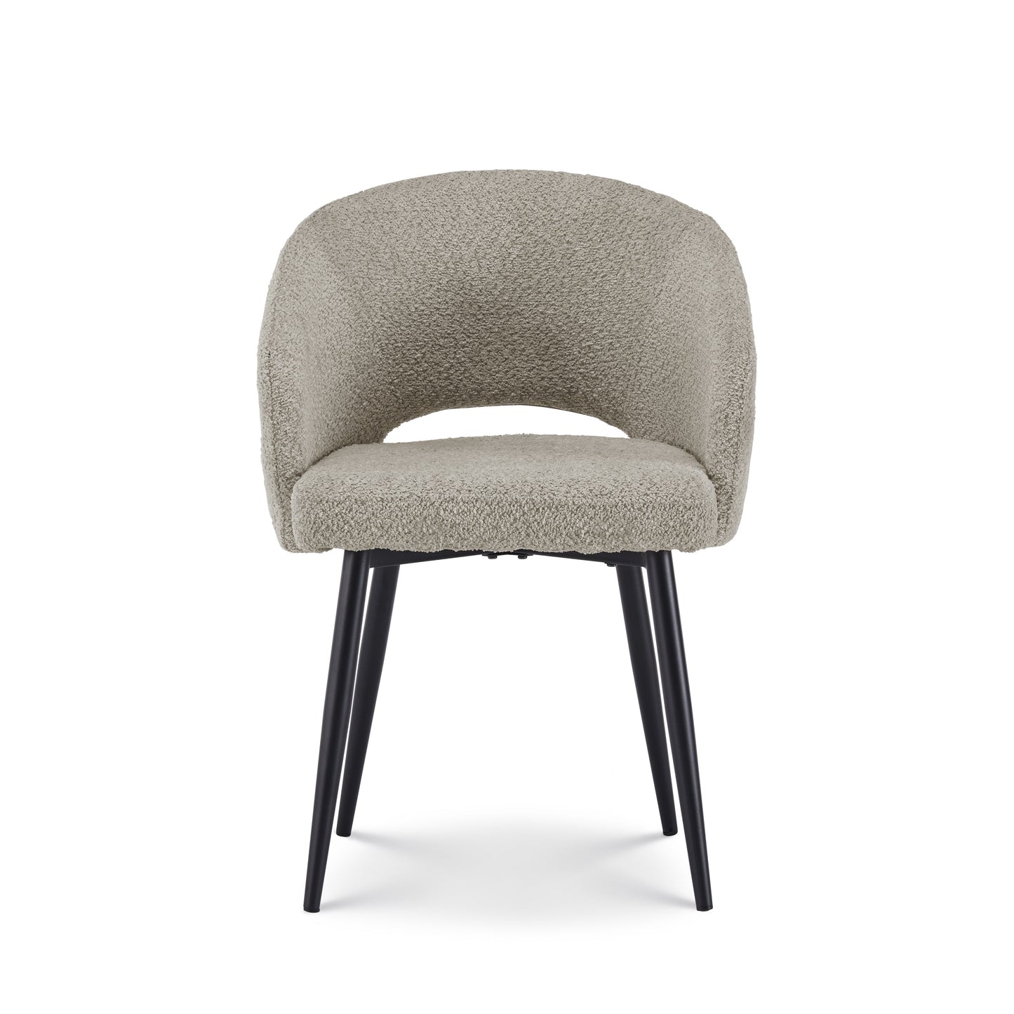 Eetkamerstoel Anna bouclé taupe