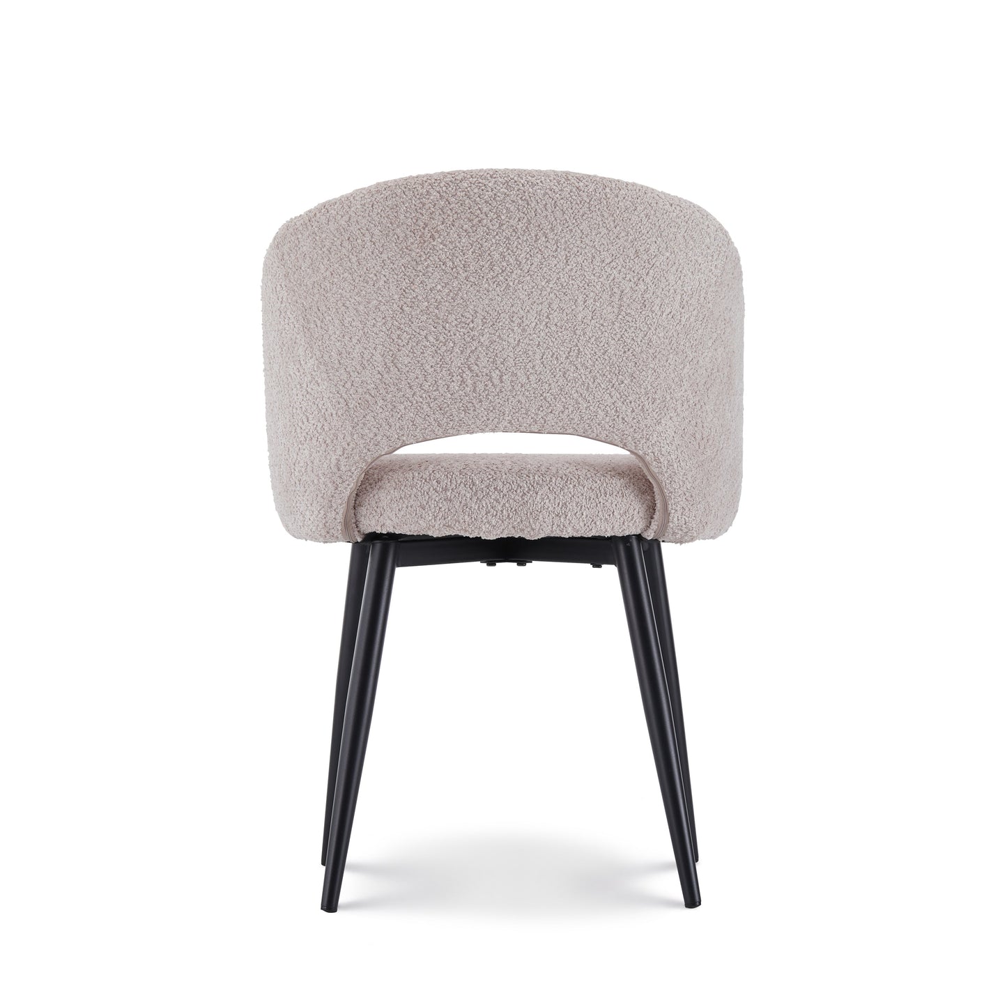 Eetkamerstoel Anna bouclé oud roze