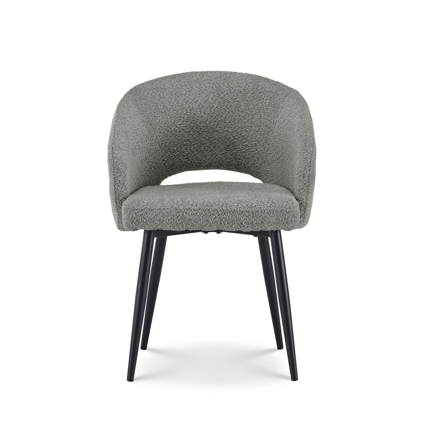 Eetkamerstoel Anna bouclé Grijs