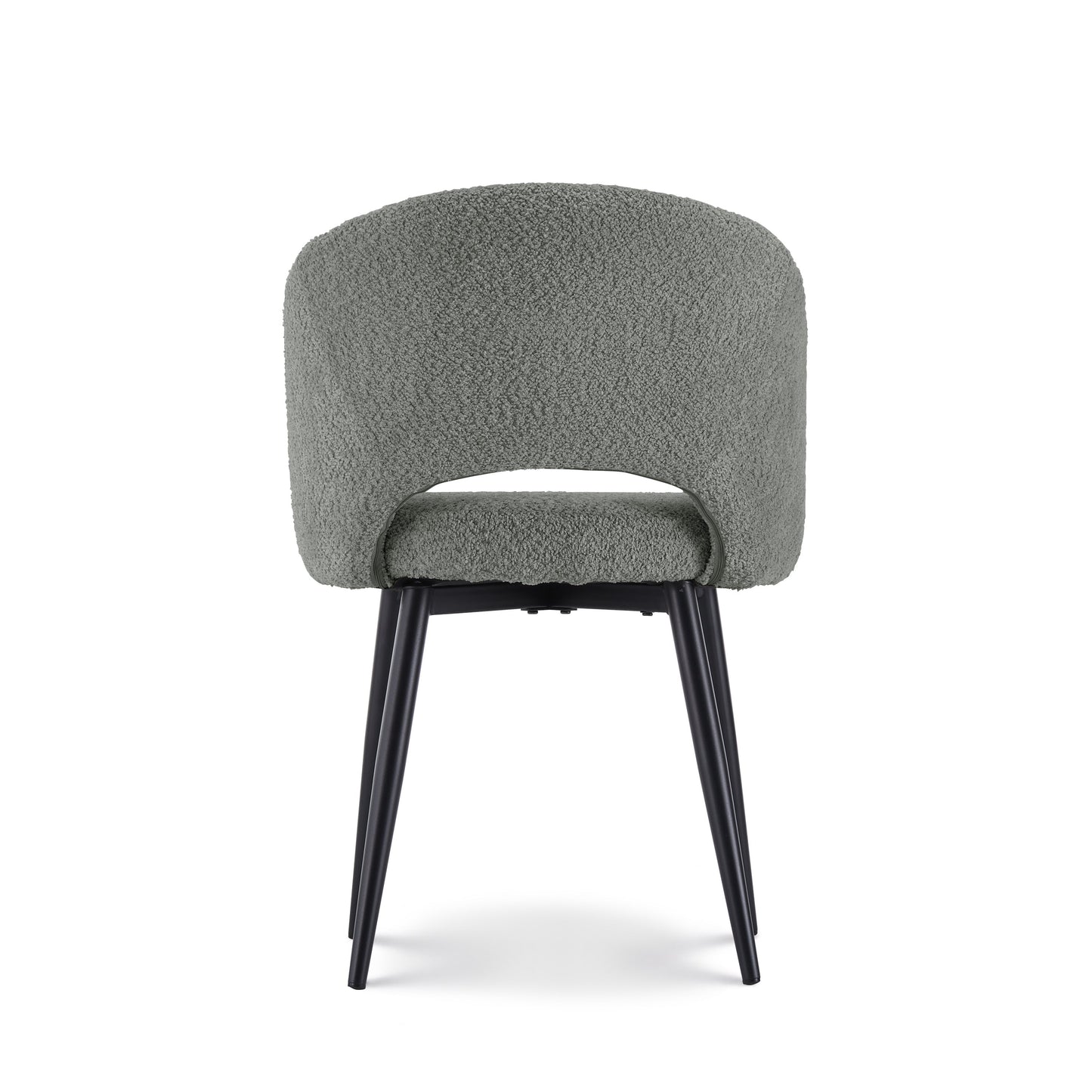Eetkamerstoel Anna bouclé Grijs