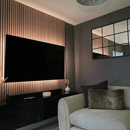 Akoestische Wandpanelen Naturel Eiken-Hout | 240cm x 60cm | 3-zijdig écht houtfineer