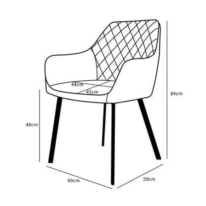 Eetkamerstoel Bella ice blue