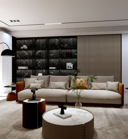 Akoestische Wandpanelen Naturel Eiken-Hout | 240cm x 60cm | 3-zijdig écht houtfineer